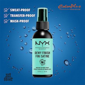 ColorPlus Cosmetics NYX Dewy Finish Setting Spray2