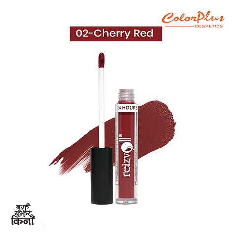 ColorPlus Cosmetics Reizvoll Kissproof Liquid Lipstick 02 Cherry Red Copy