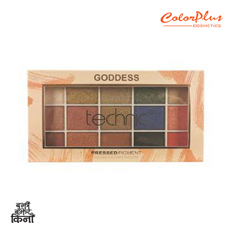 ColorPlus Cosmetics Technic Pressed Pigment Eyeshadow Palette Goddess3