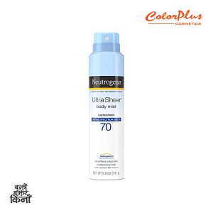 Neutrogena Ultra Sheer Body Mist Sunscreen Spray Broad Spectrum SPF 70 scaled