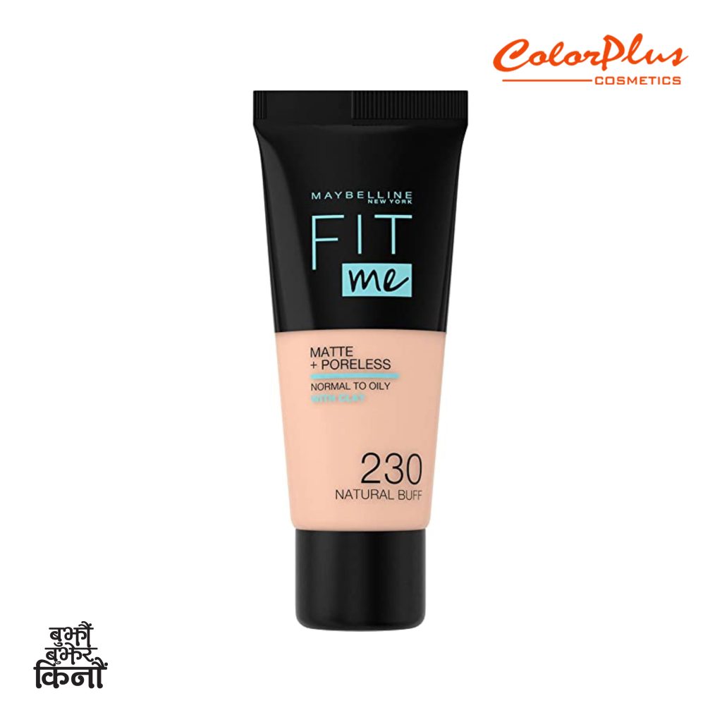 Maybelline Fitme Matte and Poreless Foundation-Tube - Colorplus Cosmetics