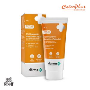 ColorPlus Cosmetics Derma Co Sun SPF50 80g 1 hyaluronic Aqua Gel