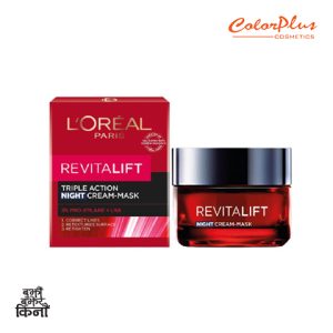 ColorPlus Cosmetics LOreal Revitalift Triple Action Night Cream Mask