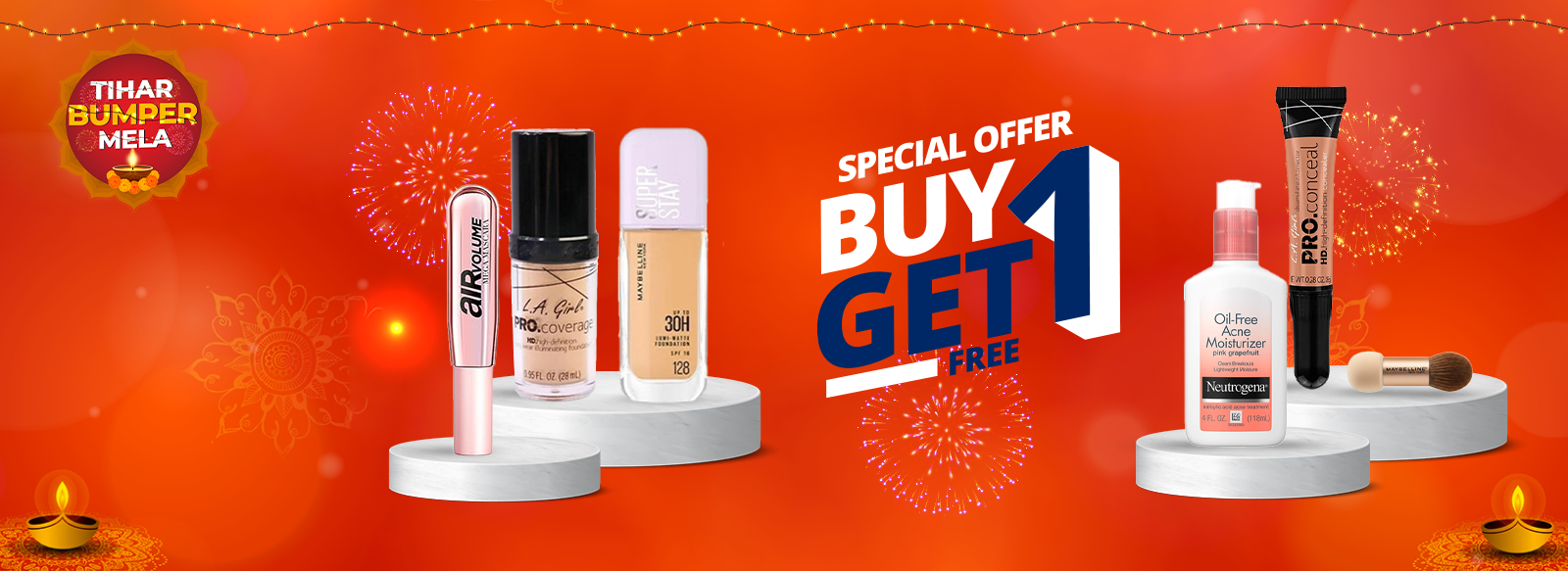 Tihar Bumper Mela Lipstick Website Banner