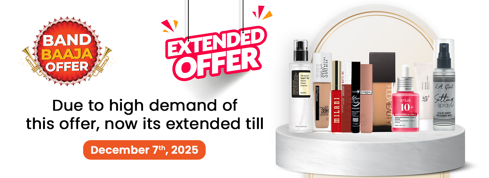 Band Baaja Offer Extended Website Banner
