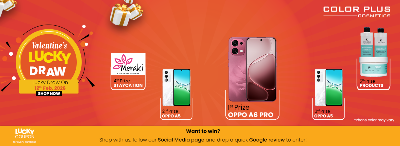 Lucky Draw Website Banner